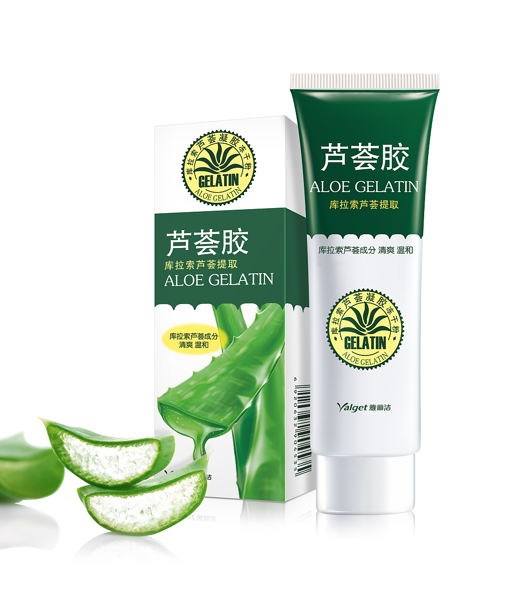 雅丽洁第一代芦荟胶产品包装设计与终端陈列