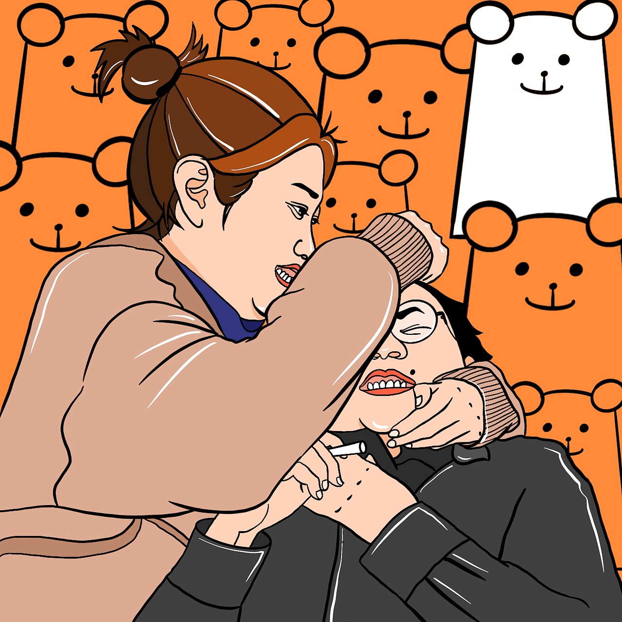 手绘头像/procreate（图ZMjg1NDE0OTQw） - 艺术插画 - 站酷设计师苏屁猪爷爷一级棒原创素材 - 站酷ZCOOL