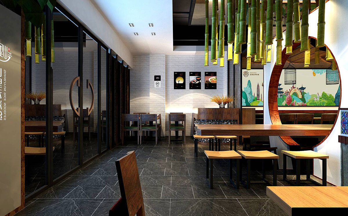 餐饮品牌形象设计 过桥米线连锁店LOGO、VI设计 过桥米线形象店面空间设计（图ZMzcwNTg2NTI=） - 品牌 - 站酷设计师HIBONA海右博纳原创素材 - 站酷ZCOOL