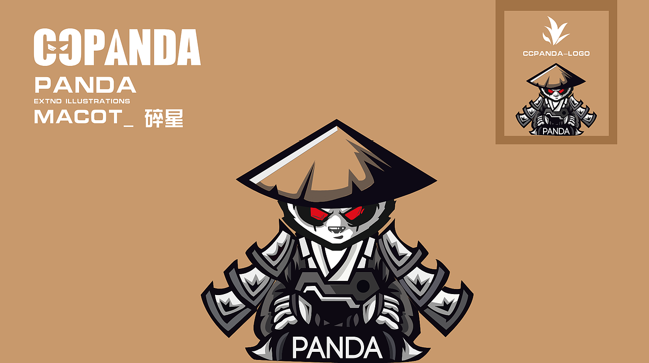 「列阵在南」个人品牌vi ip 暴力熊猫「朱雀」