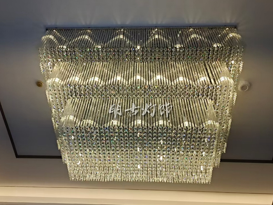 酒店门厅水晶吊灯定制（图ZMjY3NTM4MzE2） - 酒店餐饮设计 - 站酷设计师明古灯饰定制图库原创素材 - 站酷ZCOOL