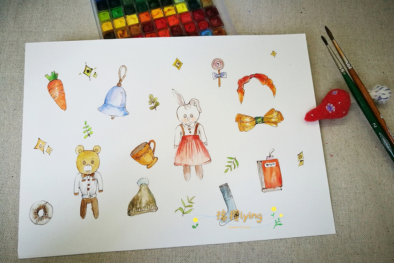 发一波2017年的水彩水彩视频原画