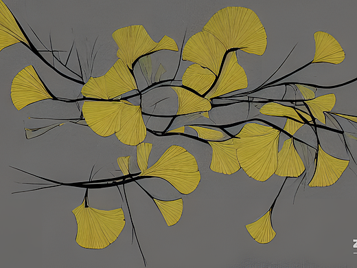 #AI创作实验室#银杏树,落叶