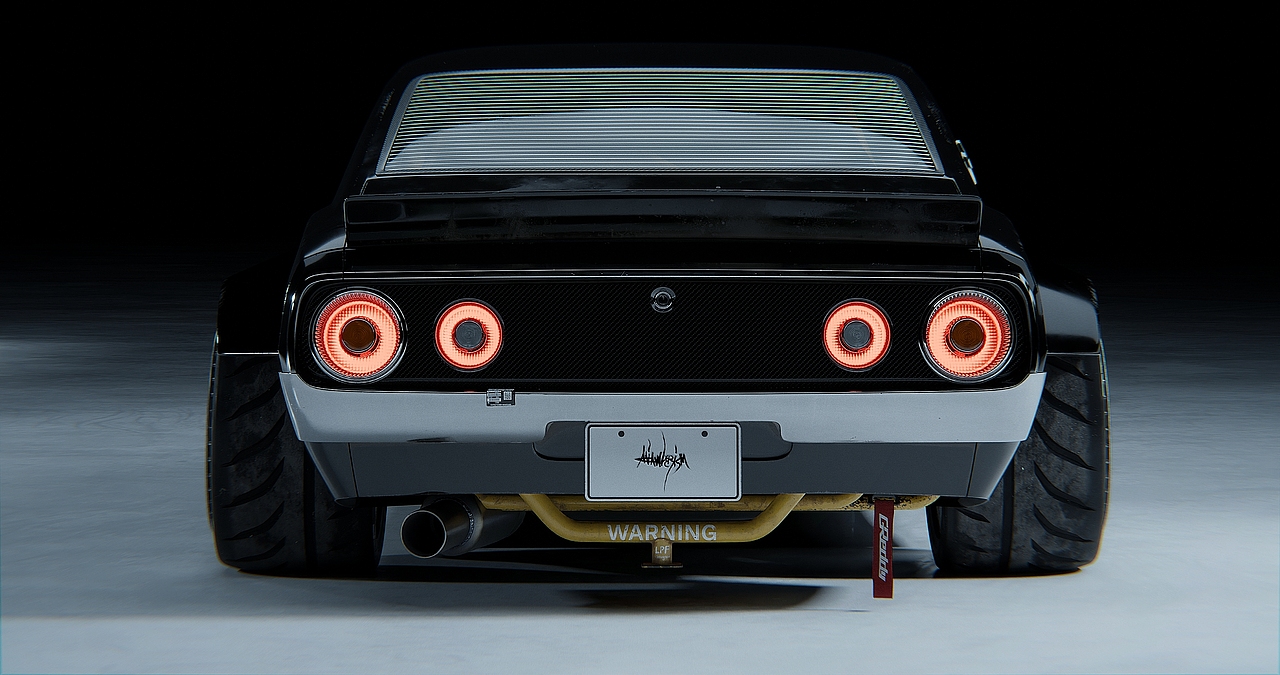 Skyline GTR C110 3D tunning+渲染4k