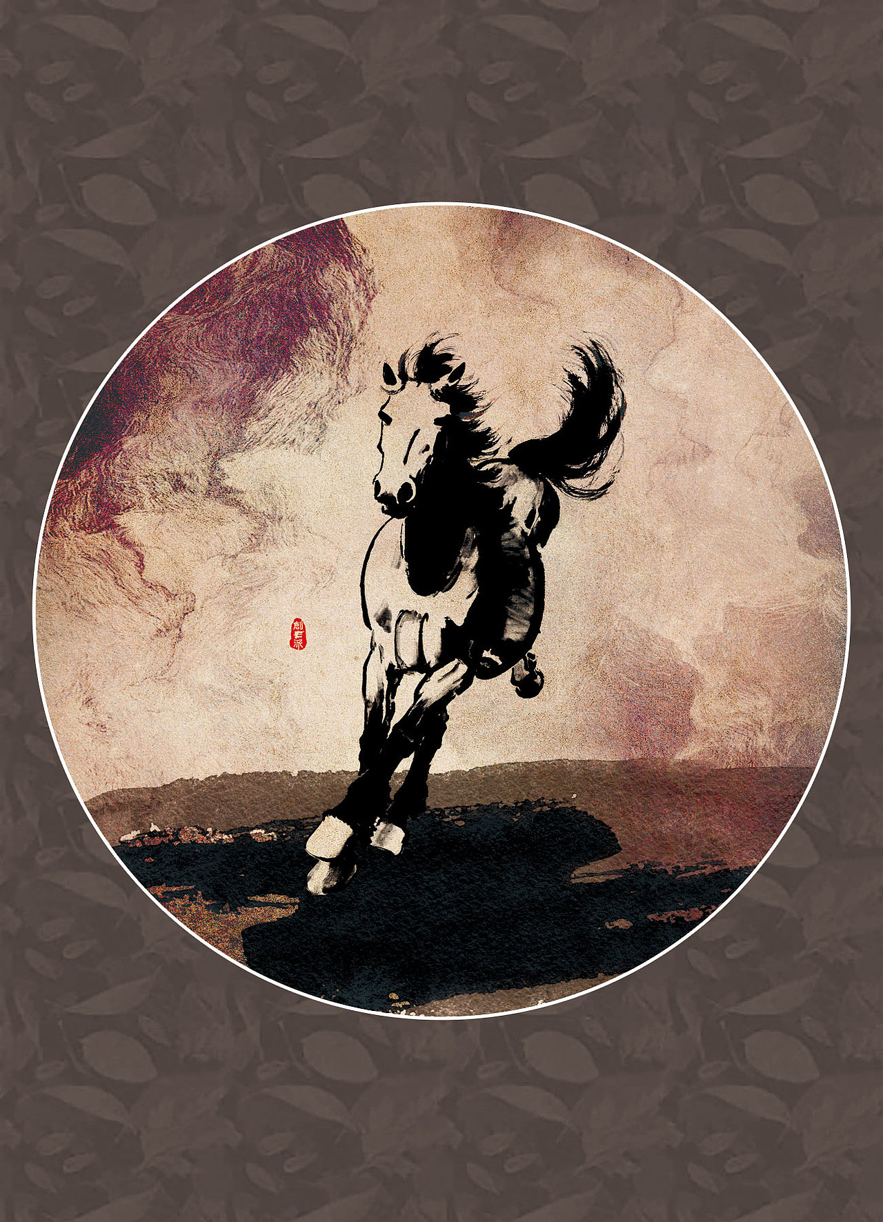 我的十三幅圆形写意国画习作