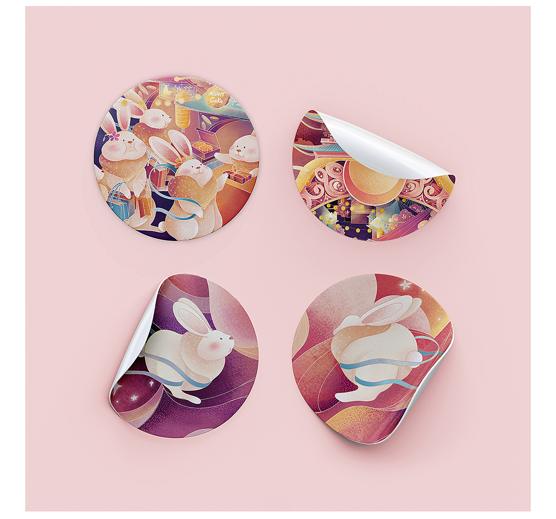 中秋海报插画x文创周边（图ZMjI1NDA5OTky） - 商业插画 - 站酷设计师toniya709原创素材 - 站酷ZCOOL