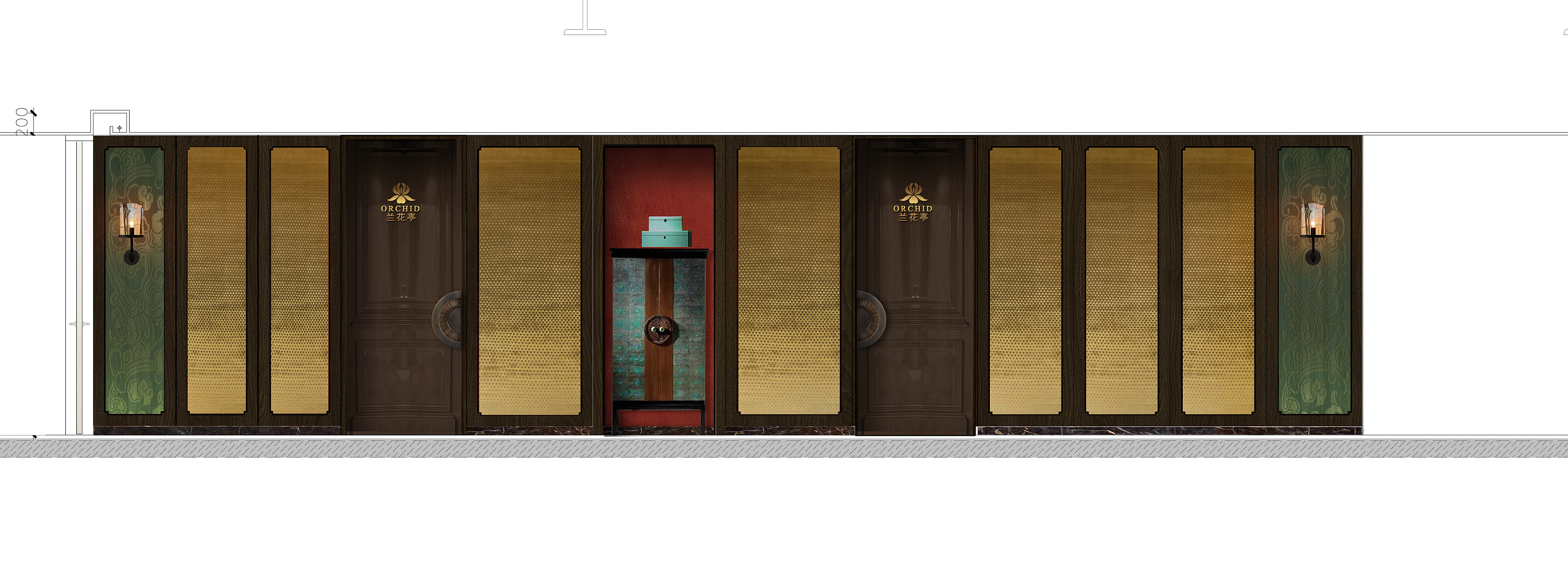 上海瑞吉酒店中餐厅彩色立面