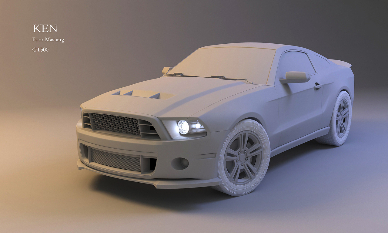 Fonr Mastang GT500（图ZMjQ3OTA4OTI=） - 机械/交通 - 站酷设计师Ken风原创素材 - 站酷ZCOOL