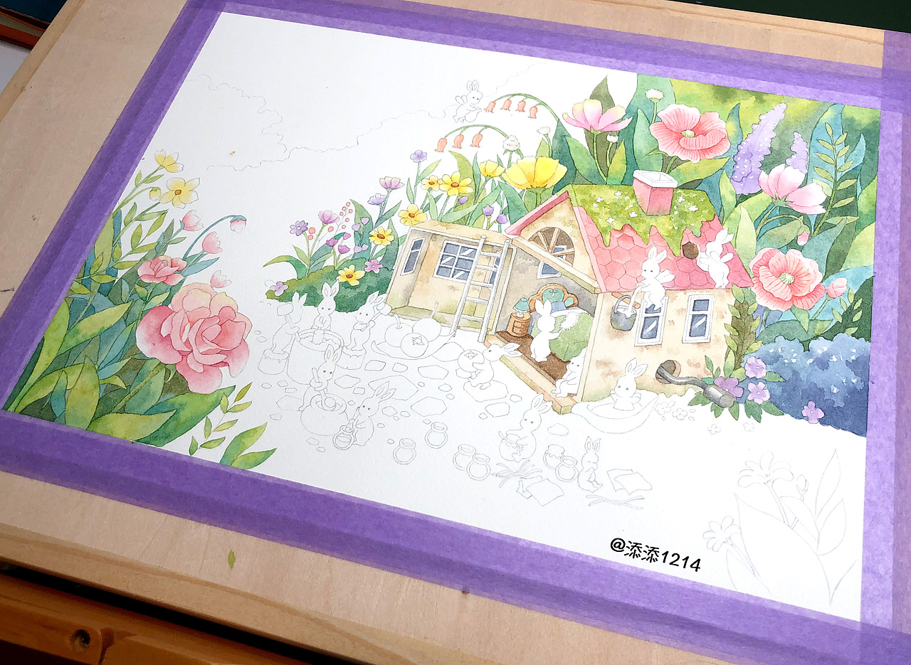 向往的生活-精灵篇(含水彩步骤)