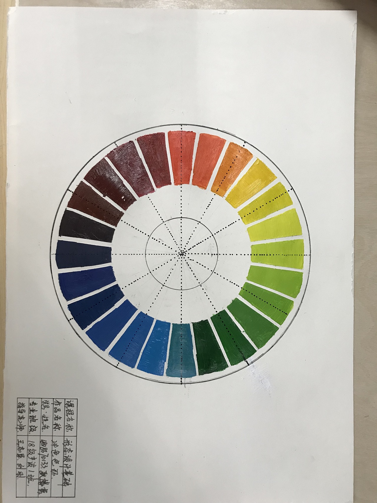 24色环怎么手绘画图片
