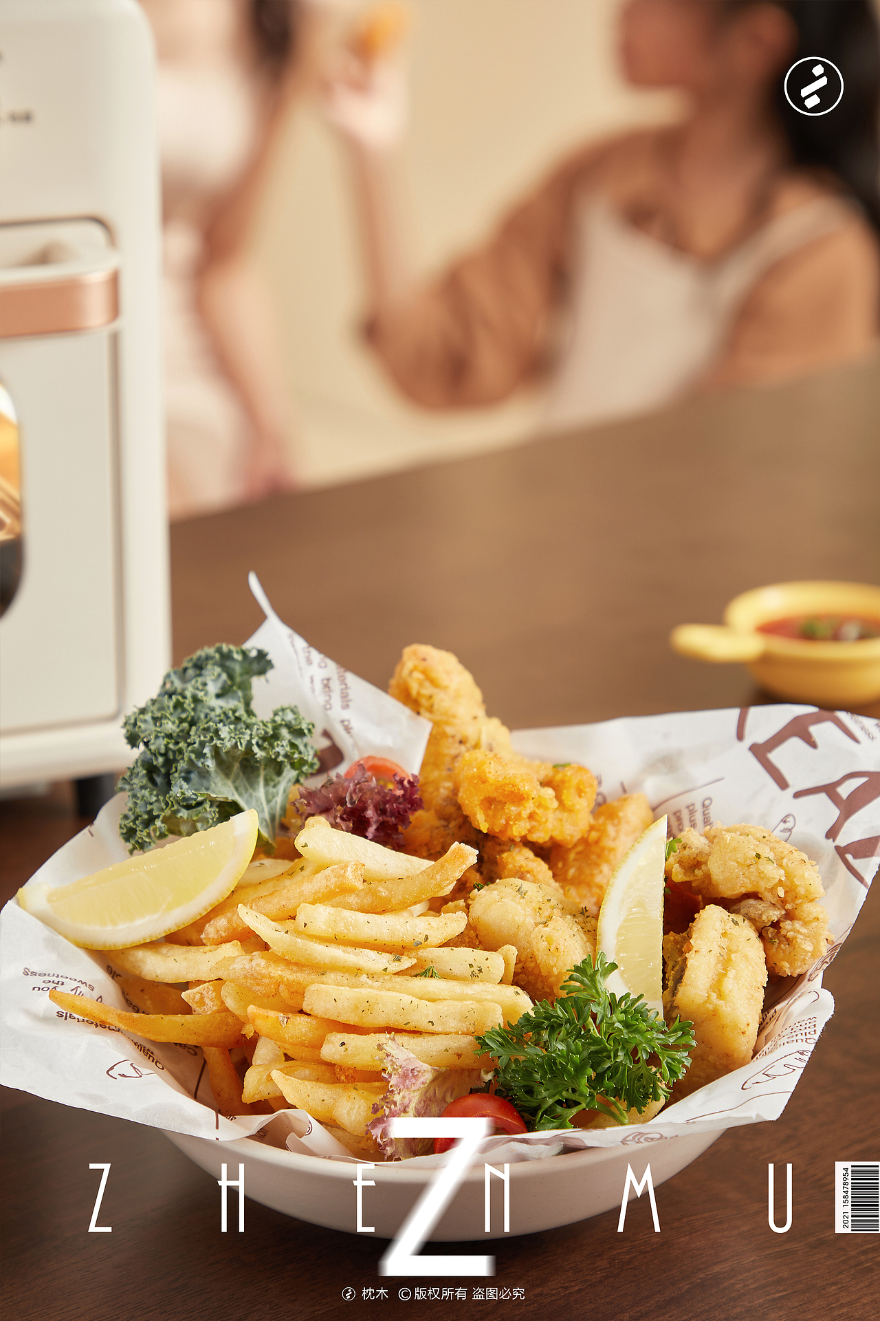 长帝空气炸烤箱平面拍摄