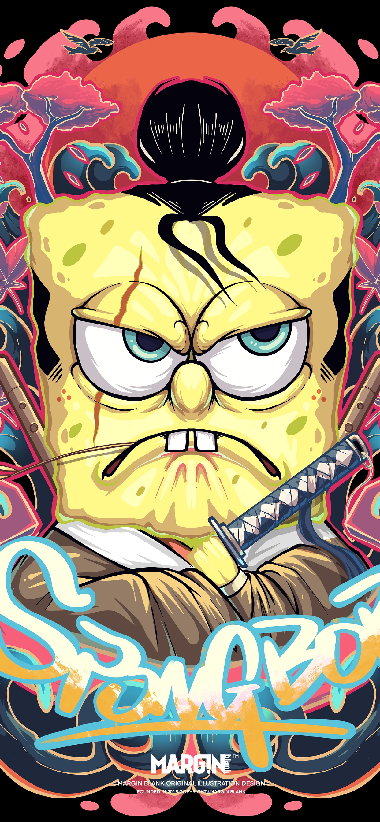 海绵宝宝日系爆改练习（图ZMjQ2MzU5ODQ4） - 创作习作 - 站酷设计师小福君很困原创素材 - 站酷ZCOOL