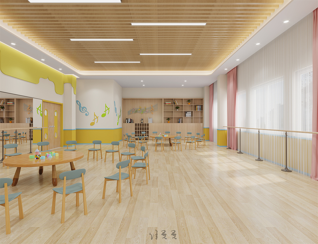 早教中心设计——给孩子一个无拘束感的自由空间