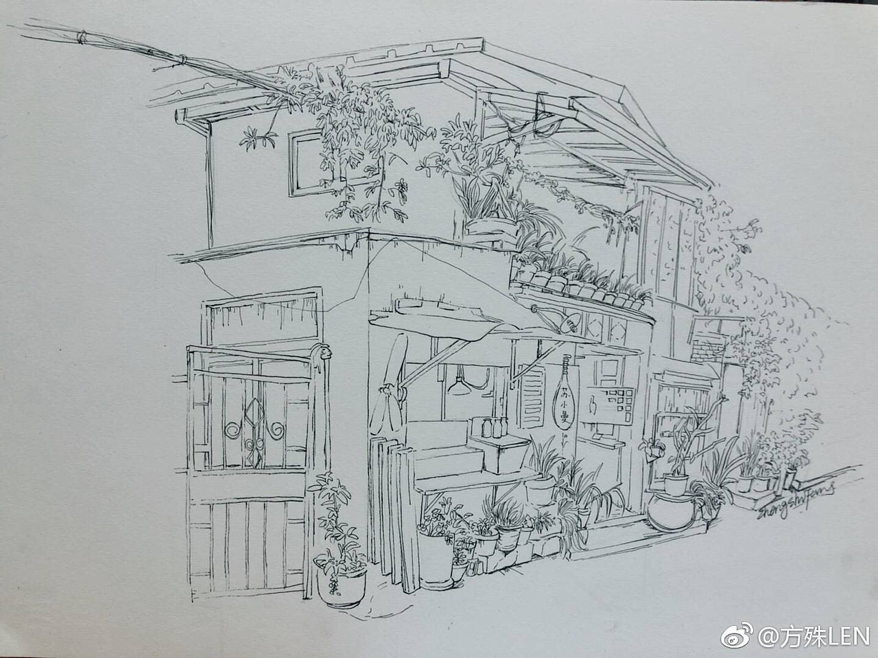 钢笔淡彩（图ZMTIzMjA5MjQw） - 绘画 - 站酷设计师方殊原创素材 - 站酷ZCOOL