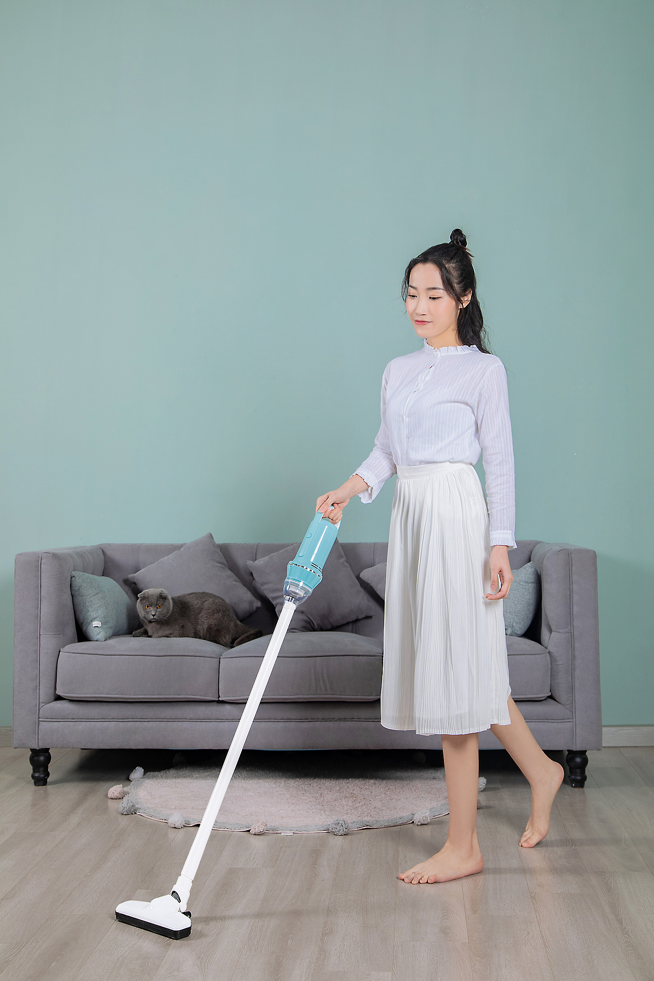 喜人品牌吸尘器模特拍摄评测视频主图视频详情页