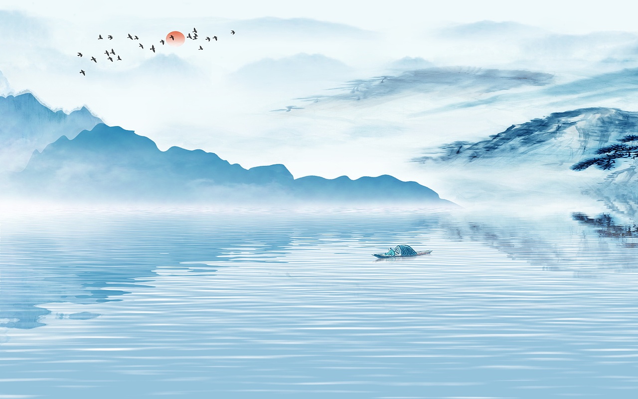 2019山水2（图ZMTY5MDA4MzI4） - 品牌 - 站酷设计师新中式纱画图库原创素材 - 站酷ZCOOL