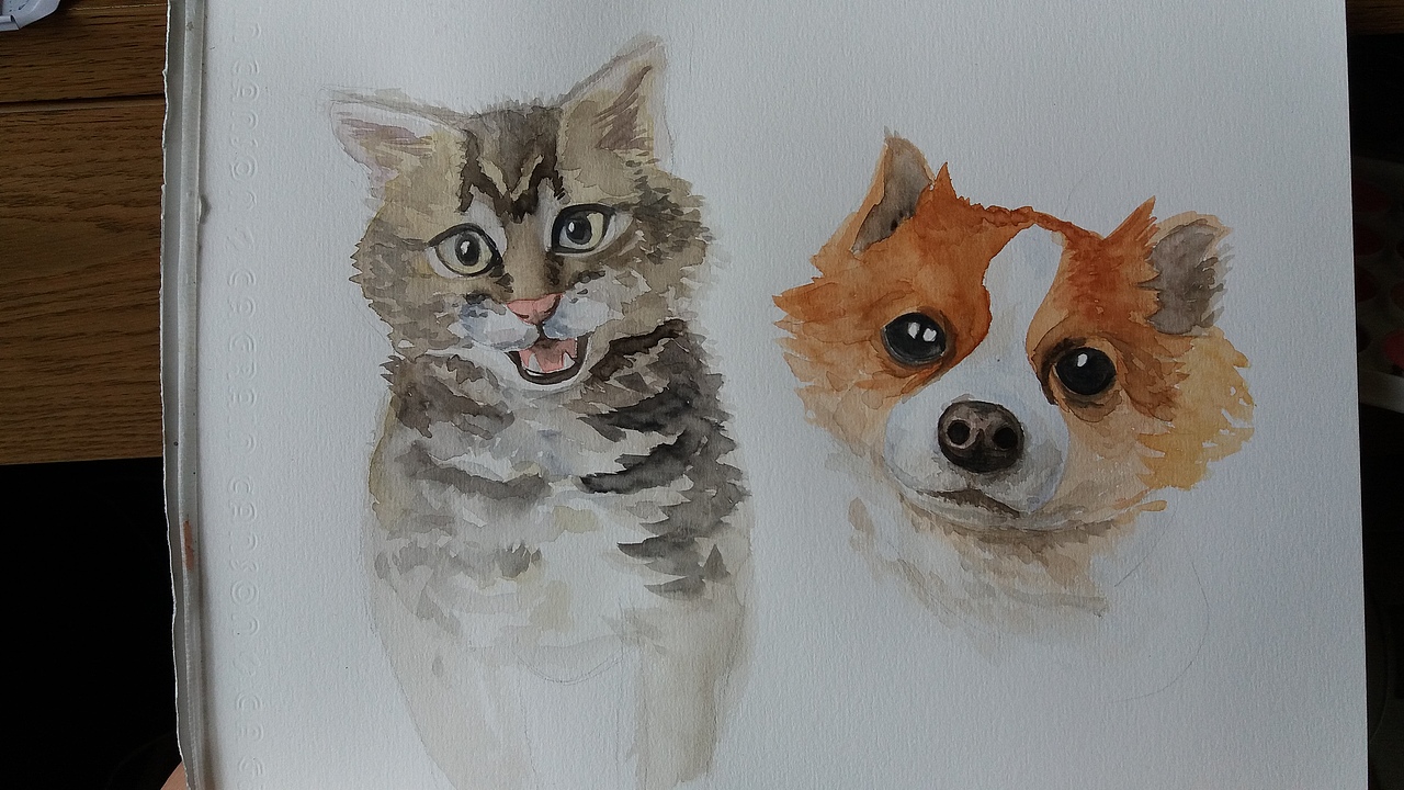 动物水彩画（图ZNTI3ODE1NDA=） - 创作习作 - 站酷设计师萌萌细雨原创素材 - 站酷ZCOOL