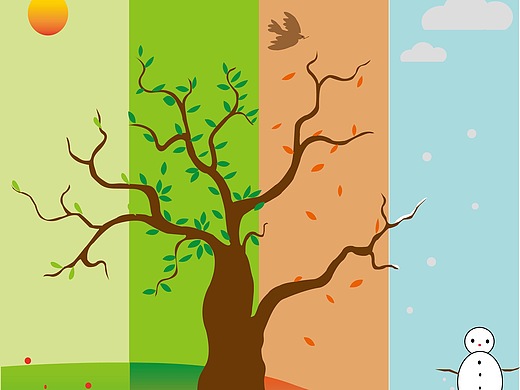 四季的变化_素材网站_图片免费下载-zcool站酷