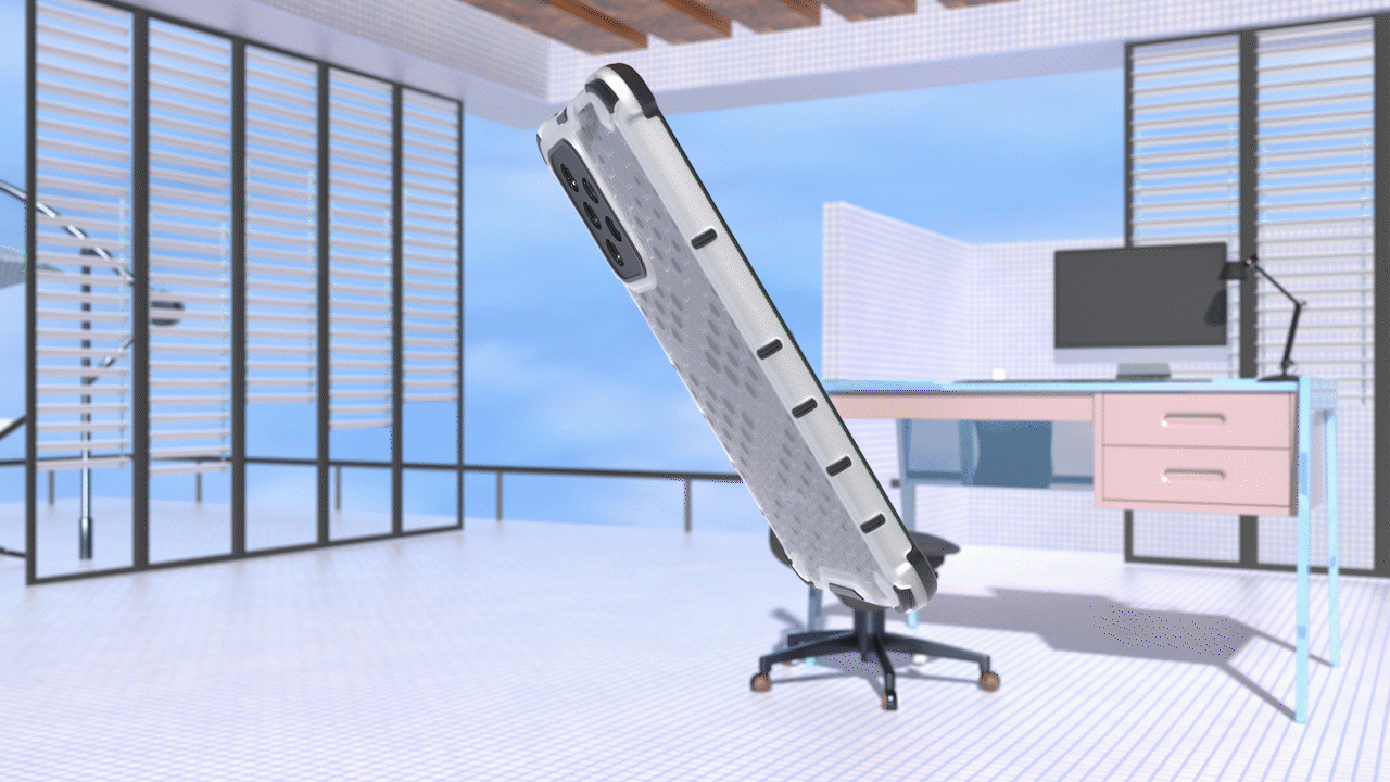 三星半透明蜂窝手机壳