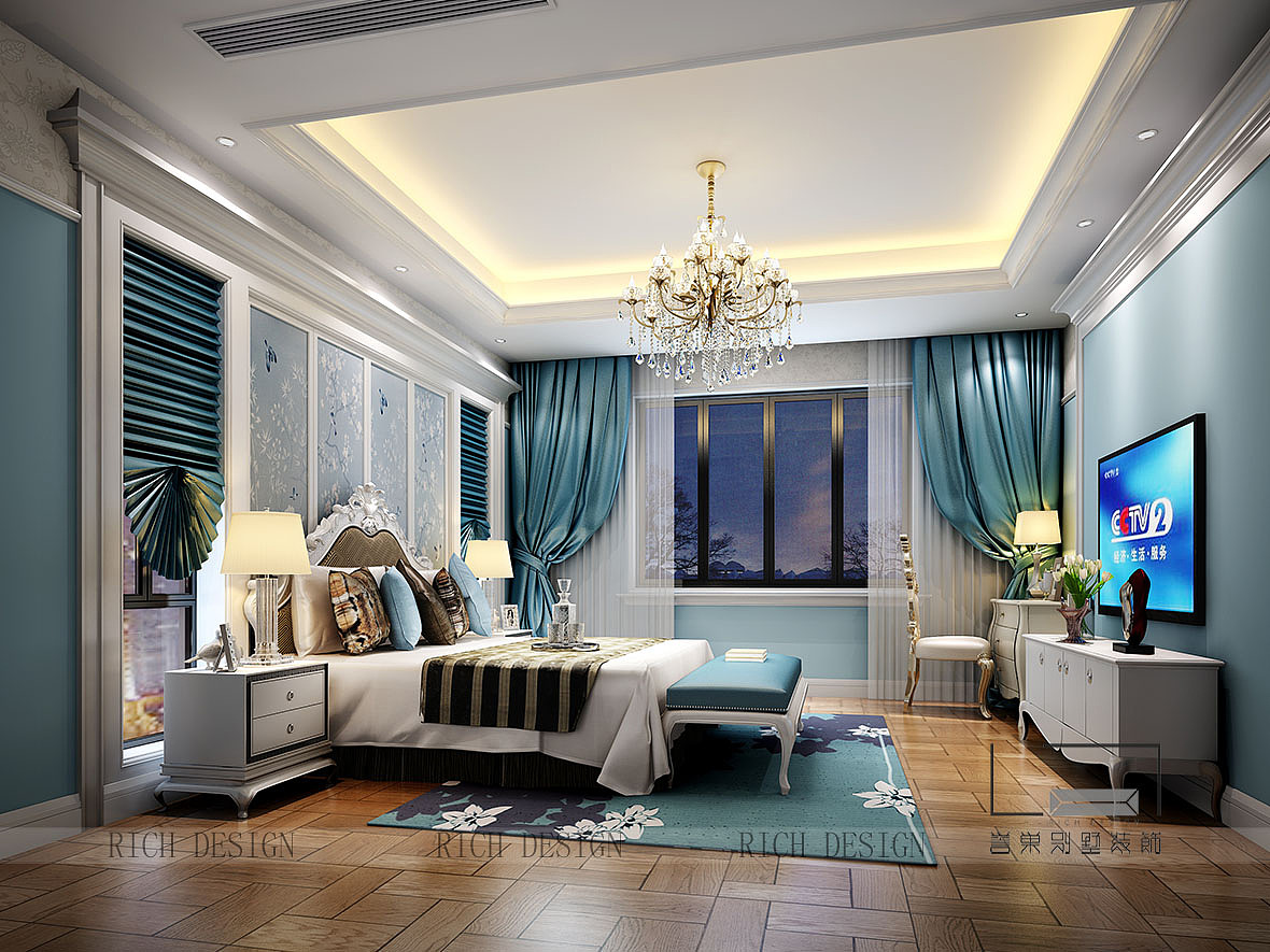 深圳宝安区曦城别墅装修效果设计图1200平方米，混搭（图ZMTI5NjcwMjc2） - 家装设计 - 站酷设计师誉巢别墅装饰公司原创素材 - 站酷ZCOOL