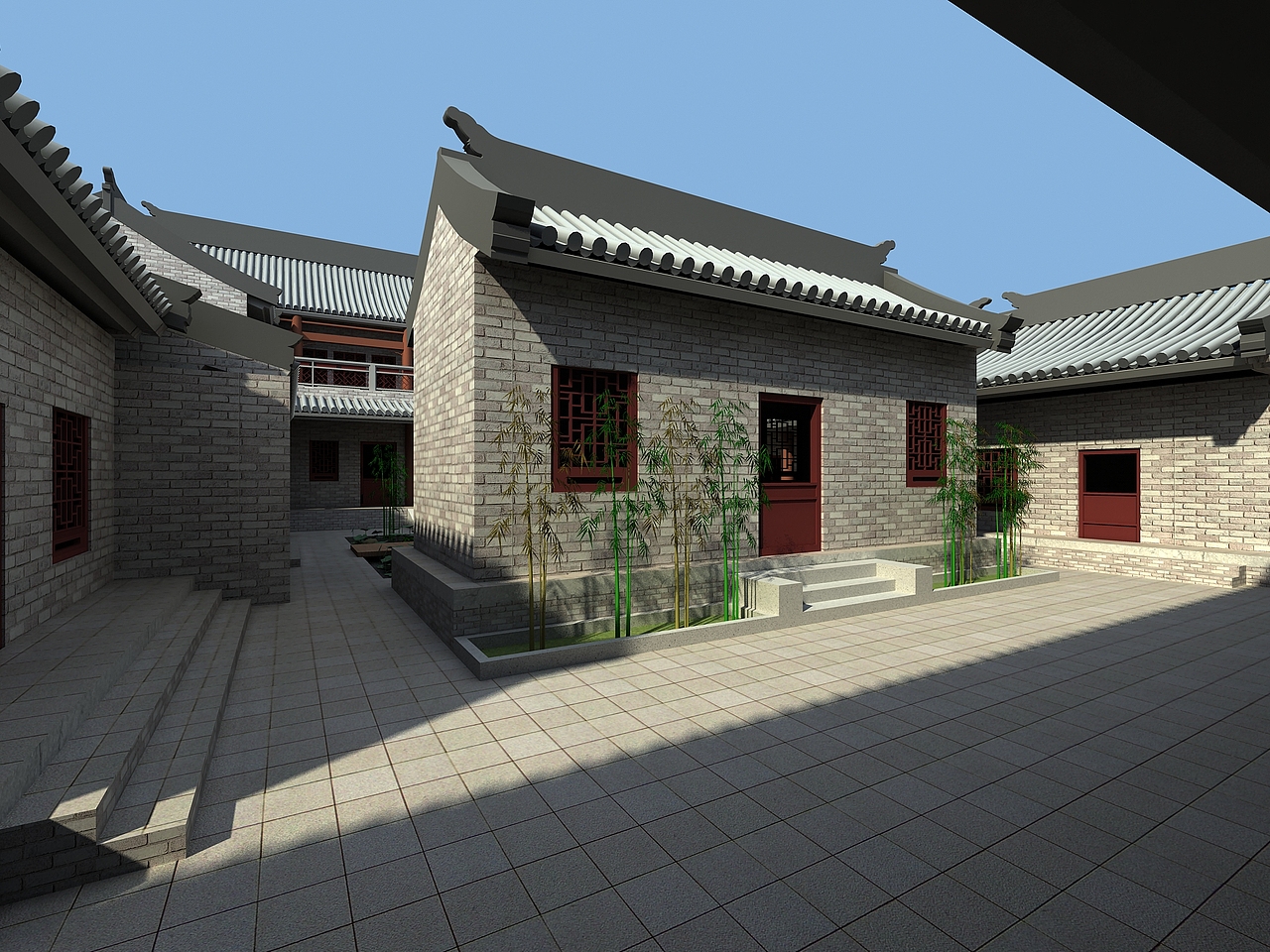 晋商主题酒店四合院设计（图ZMTQ5MDUxMjc2） - 建筑/空间 - 站酷设计师farawayyyy原创素材 - 站酷ZCOOL