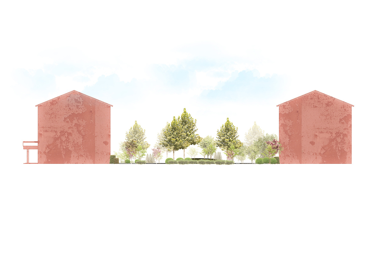 园林设计(宿舍楼前的小绿地)