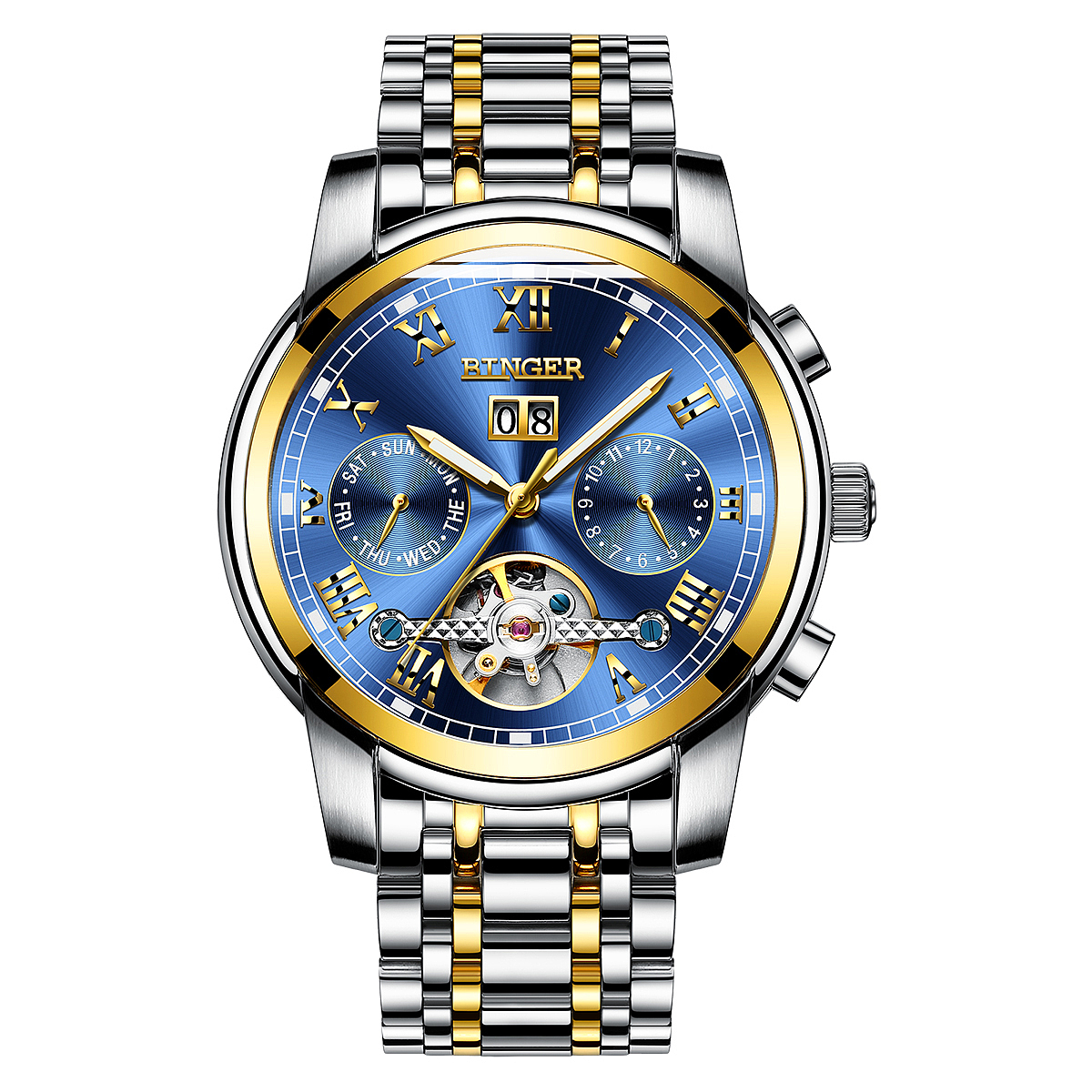 大州产品拍摄,宾格金属手表高端质感电商平面制作.