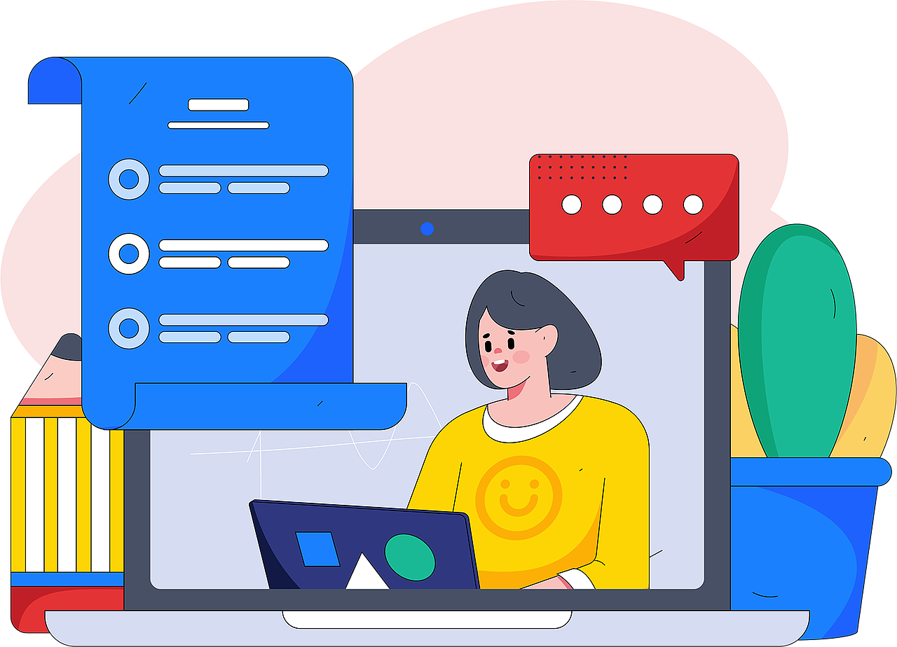 「小洋丁插画」孟菲斯风格插画分享-商务&教育