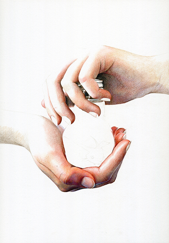 油性彩铅-《守与困》-XL（图ZMTM1ODcyNjg=） - 绘画 - 站酷设计师祥雷原创素材 - 站酷ZCOOL