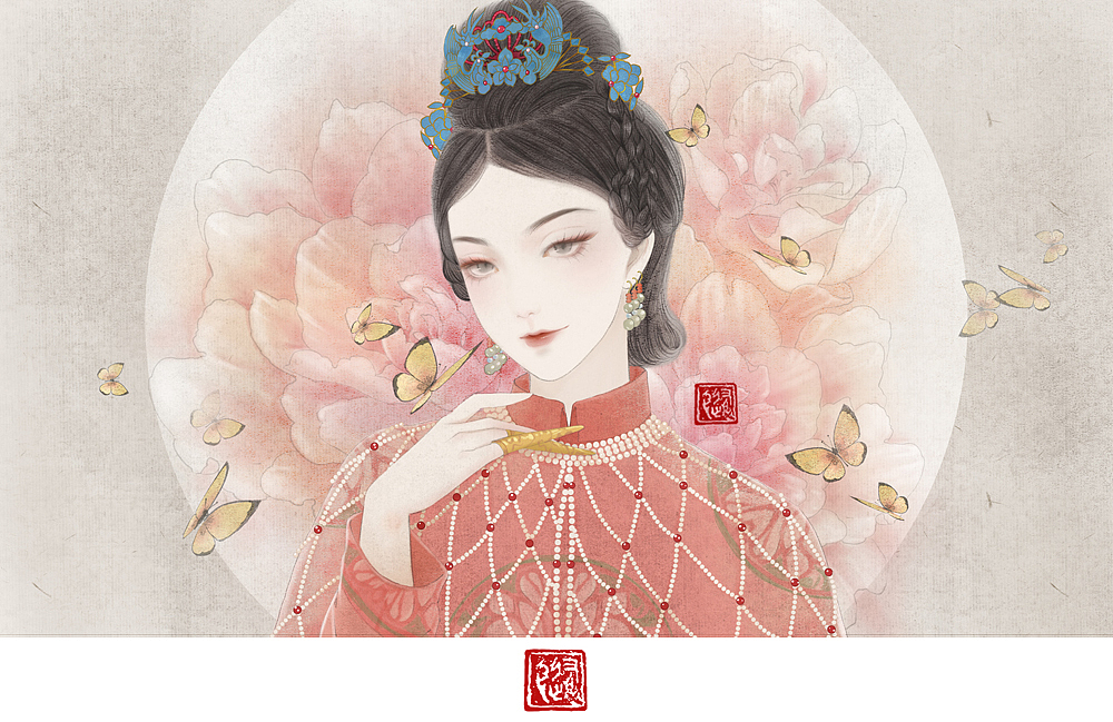 延禧攻略（图ZMTIzMjIwMjg0） - 艺术插画 - 站酷设计师养猫画画的随随原创素材 - 站酷ZCOOL