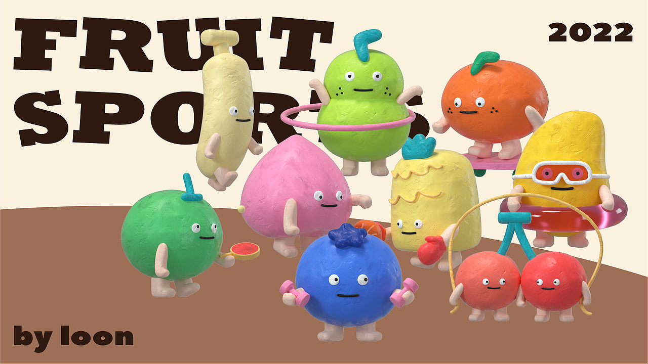 水果ip形象设计（图ZMjk0NjEwOTYw） - IP形象 - 站酷设计师划水的潜鸟原创素材 - 站酷ZCOOL