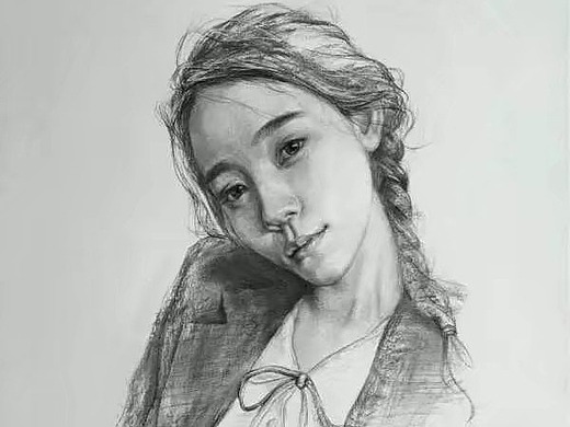 女性素描头像_素材网站_图片免费下载-zcool站酷