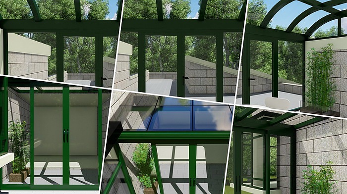 圆弧阳光房设计