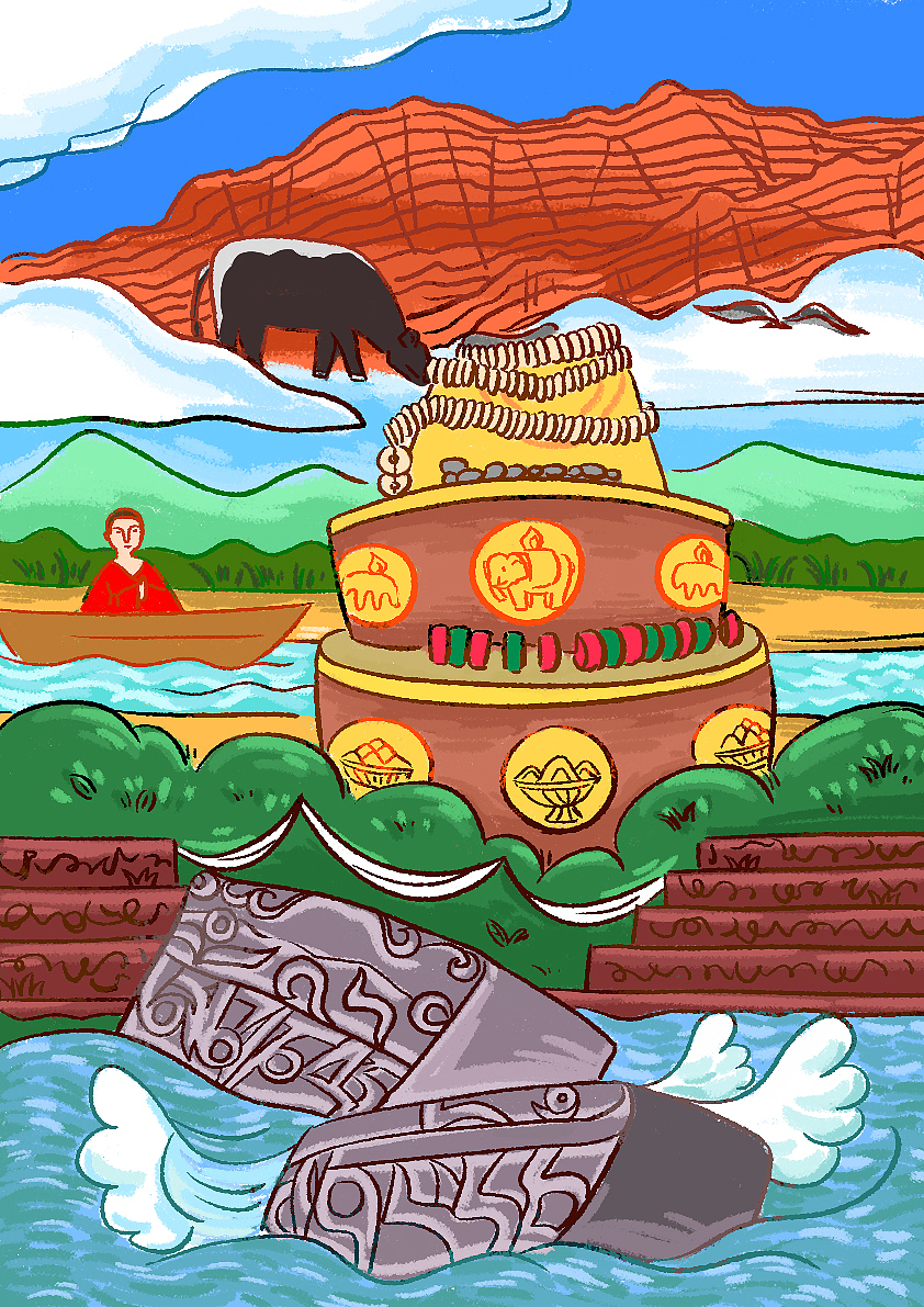 原创青海旅游推广手绘