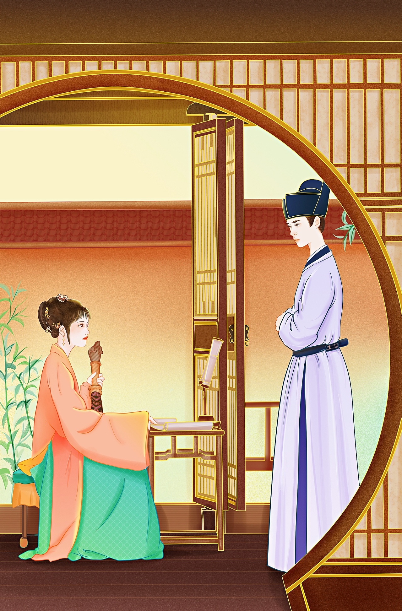 《清平乐》人物剧照手绘插画练习|插画|创作习作|画画的邓芝 - 原创