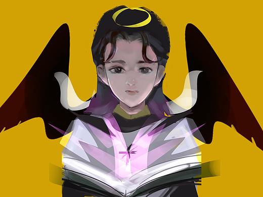 天使恶魔（个人主页-ZNTA4MTQ2MzY=） - 游戏原画 - 站酷设计师柠檬酱111原创素材 - 站酷ZCOOL