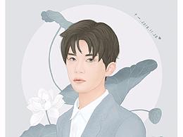 易烊千玺 插画
