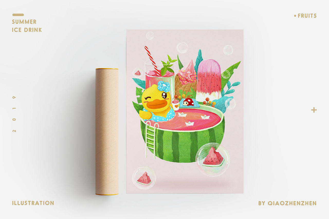 2019年度插画总结(图ZMTkwNTA5MzE2) - 商业插画 - 站酷设计师巧珍珍原创素材 - 站酷ZCOOL