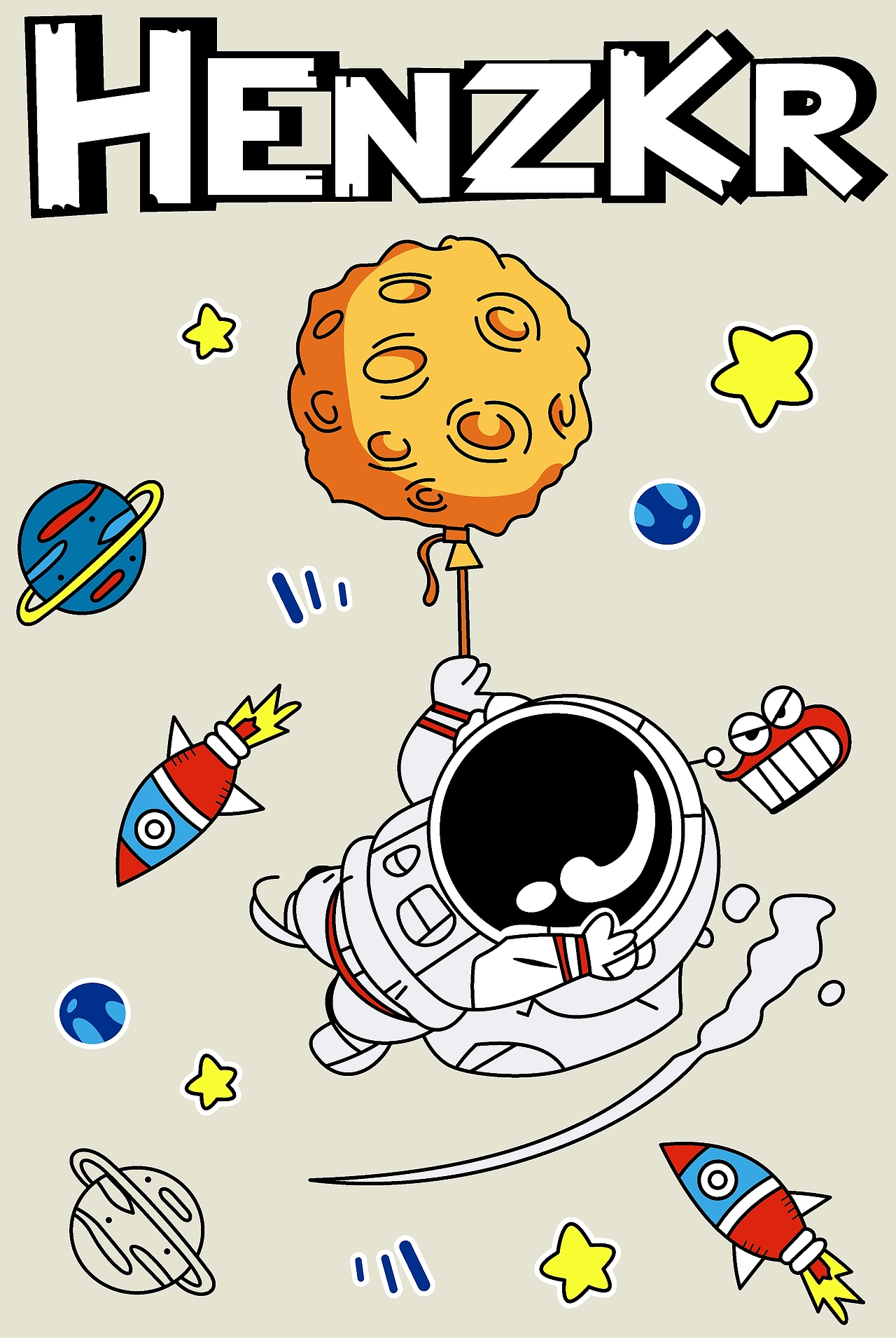 阳光太空人IP（图ZMjczMjQ2OTU2） - 商业插画 - 站酷设计师潮人轩原创原创素材 - 站酷ZCOOL