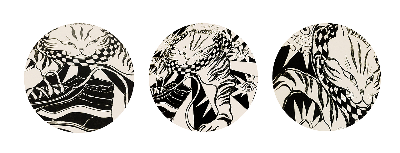 #Vans艺术家# 艺术TEE图案征集活动 【猫走 CAT GO】