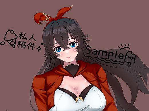 原神 安柏 同人（個人主頁-ZNTc0NzM2NTY=） - 藝術(shù)插畫 - 站酷設(shè)計師冰嶼子原創(chuàng)素材 - 站酷ZCOOL