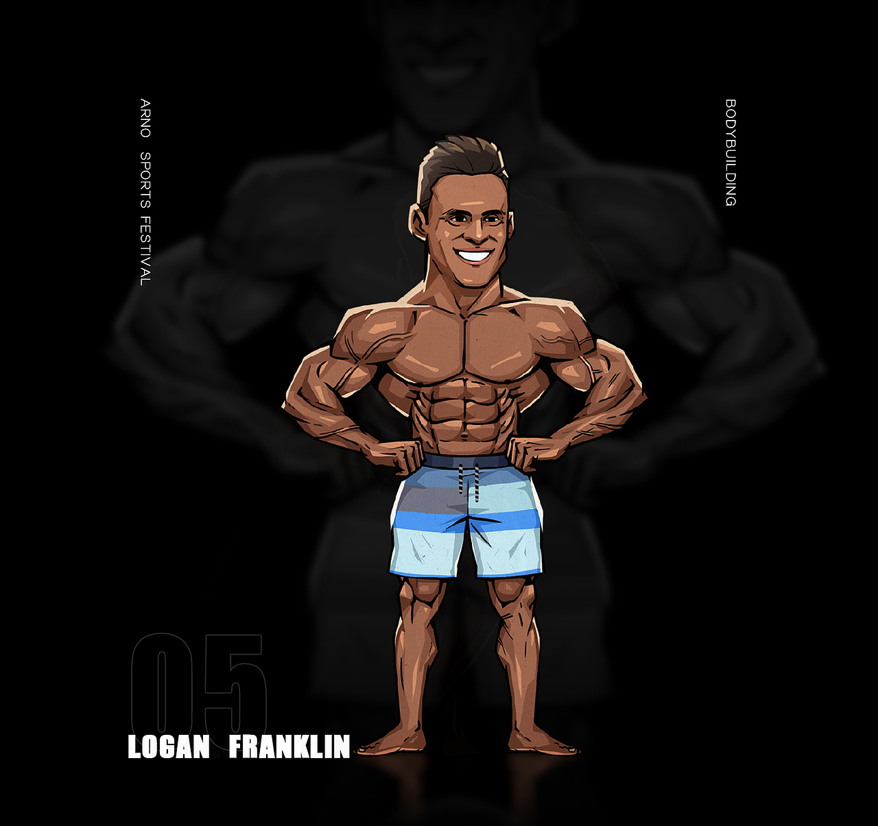 【关于健美那点画】-练习