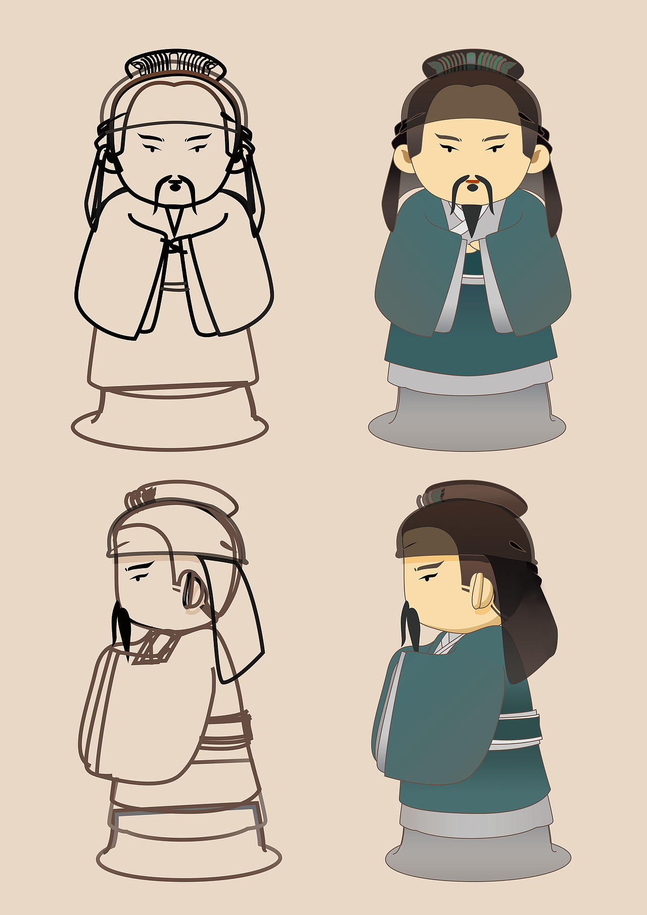 舜帝ip形象以及插画