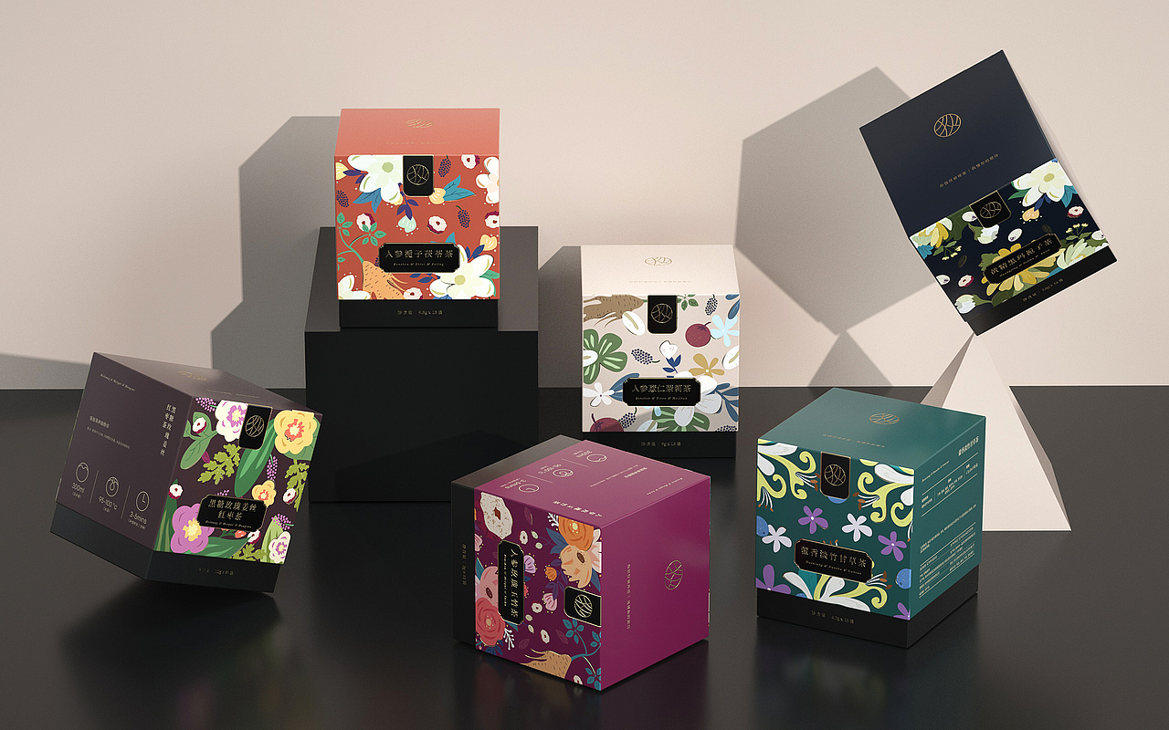 《哈狄-花茶》花茶包装 茶叶包装 三角包茶叶（图ZMjIxNzMyMTQw） - 包装 - 站酷设计师我叫小吉他原创素材 - 站酷ZCOOL