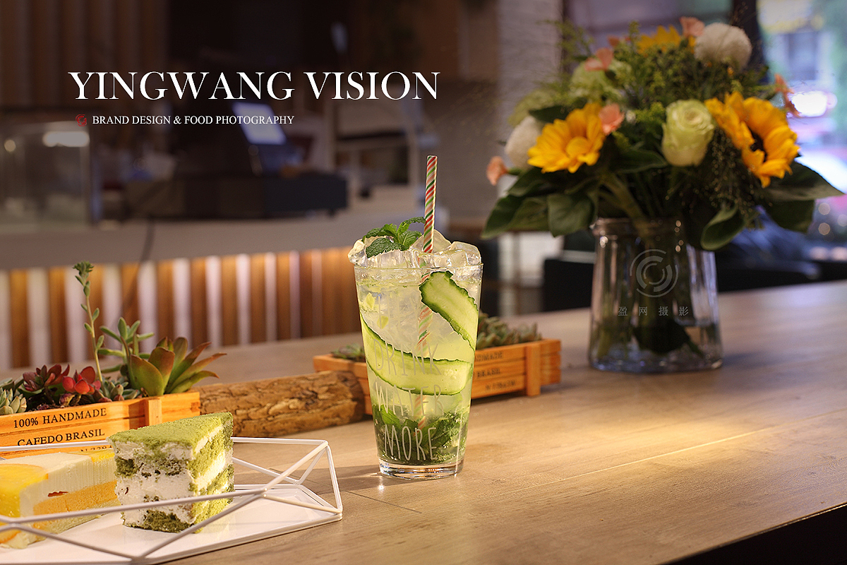 咖啡馆室内拍摄 饮料点心 自然光实拍