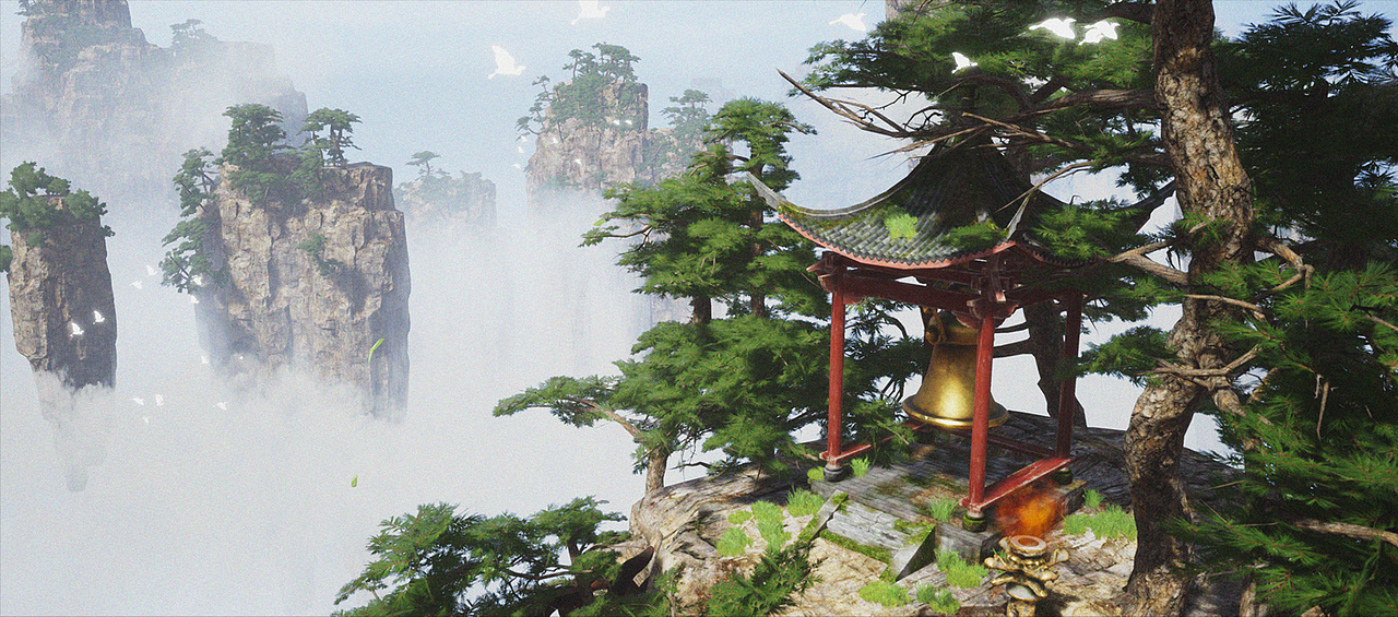 《山不在高》UE4 个人作品（图ZMjY4NDI0NTMy） - 场景 - 站酷设计师无聊的小健健原创素材 - 站酷ZCOOL