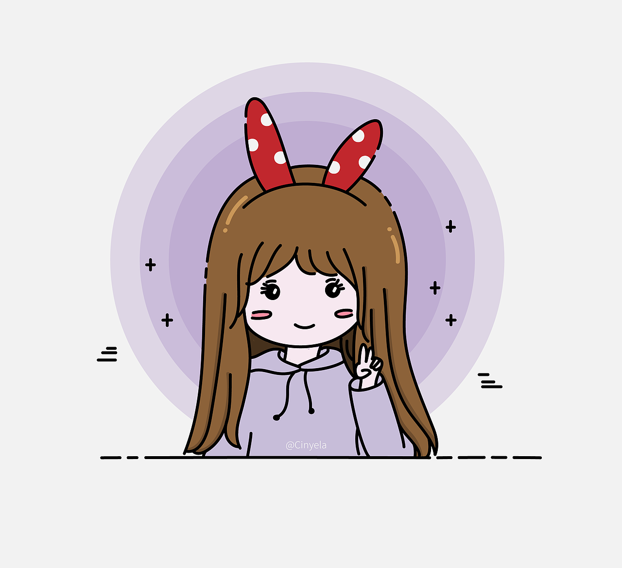 ME 线条风萌漫风小头像插画（图ZMTcwMTY1NzEy） - 商业插画 - 站酷设计师Cinyela原创素材 - 站酷ZCOOL