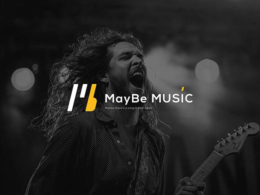 练习作品-Maybe music品牌设计