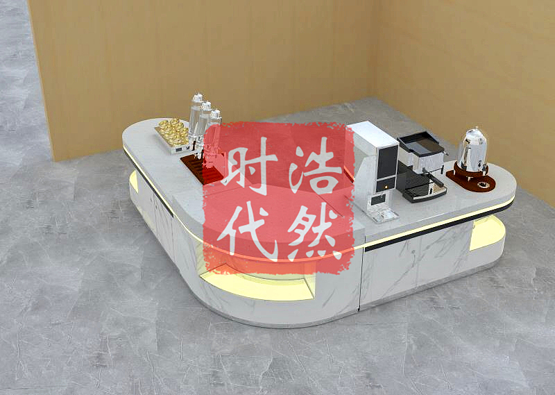 学校施工食堂自助餐台设计定制 自助取餐台定制