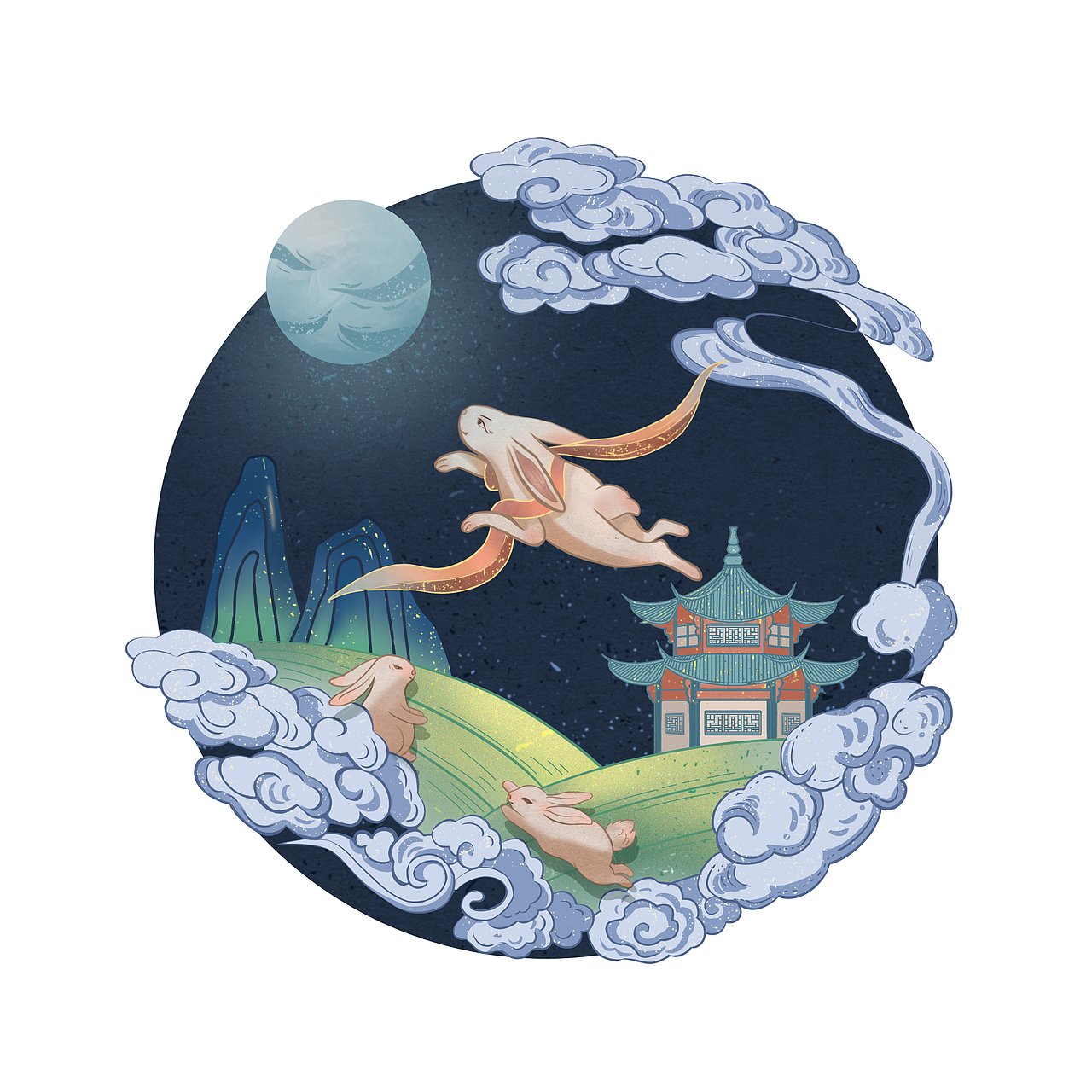 十二生肖国潮插画（图ZMjc4MTI1MzMy） - 商业插画 - 站酷设计师插画师ORANGE原创素材 - 站酷ZCOOL